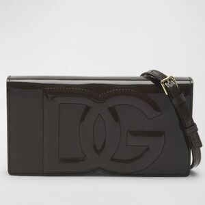 Micro DG Logo Leather Crossbody Bag
